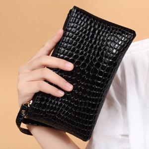 Bag Accessorries Vrouwen krokodil kunstleer clutch tas telefoon portemonnee portemonnee handtas