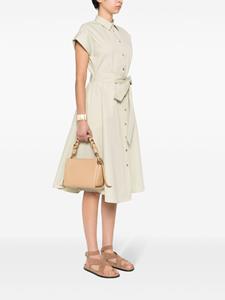 Coccinelle small Boheme braided-handle tote bag - Beige