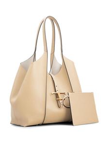 Tod's T Timeless leren shopper - Beige