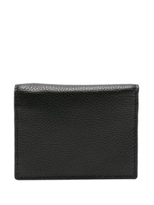 Marni embroidered-logo leather wallet - Zwart