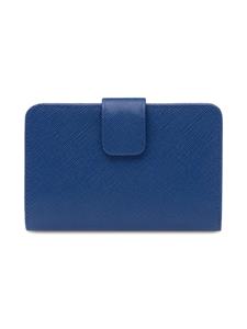 Prada Medium Saffiano Leren portemonnee - Blauw