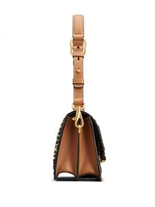 Tod's T Timeless raffia schoudertas - Bruin