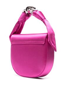 Casadei knot-detail silk tote bag - Roze