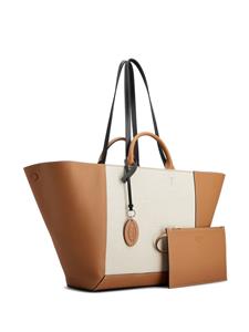 Tod's Shopper met colourblocking - Bruin