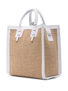 Casadei Beaurivage straw tote bag - Beige