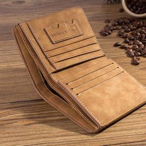 Bag Accessorries Heren retro mat kunstleer driebladige kaarthouder clutch portemonnee portemonnee zakken