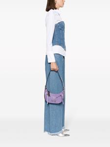 Versace Jeans Couture Schoudertas met krokodillen-reliëf - Paars