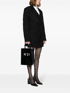 Nº21 Shopper met logoprint - Zwart