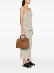 Furla twist-lock foldover top handbag - Bruin