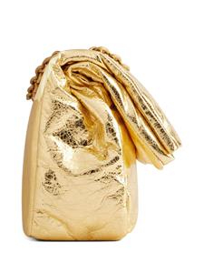 Balenciaga Monaco kleine metallic schoudertas - Goud