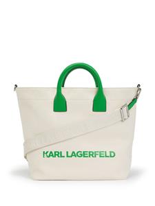 Karl Lagerfeld Icon K canvas shopper - Beige