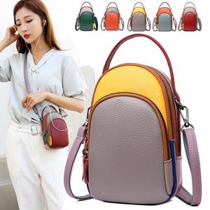 Your favorite bag Dames handtas Kleur lederen schoudertas Mode Luxe Vrouwelijke Messenger Bag Designer Mini Mobiele telefoontassen en portemonnees