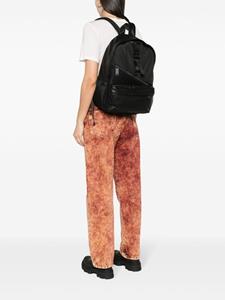 Vic Matie branded-zip panelled backpack - Zwart