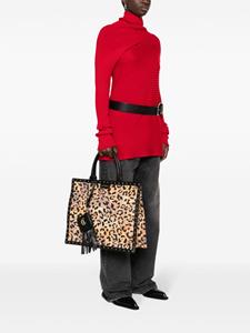 Just Cavalli Shopper met luipaardprint - Geel