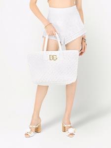 Dolce & Gabbana Raffia shopper - Wit