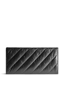 Balenciaga Gevoerde portemonnee met logoplakkaat - Zwart