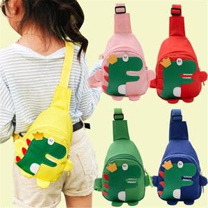 Bag Accessorries Leuke cartoon dinosaurus patroon kinderen unisex school casual borst crossbody tas
