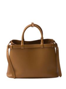 Prada medium belted leather handbag - Bruin