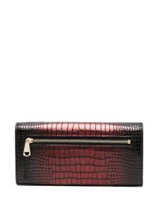 Aspinal Of London crocodile-effect leather wallet - Zwart