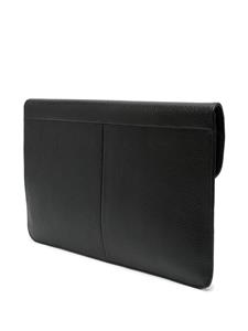 Aspinal Of London leather laptop bag - Zwart