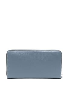 Stella McCartney logo-perforated faux-leather wallet - Blauw