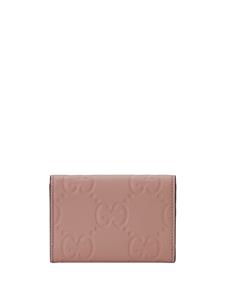 Gucci GG leather card case - Roze
