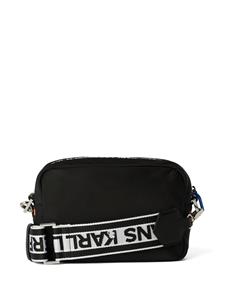 Karl Lagerfeld Jeans Crossbodytas met logopatch - Zwart