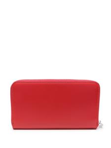 Ferragamo Gancini-plaque leather wallet - Rood