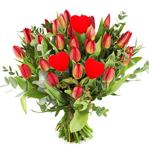 Boeketcadeau Valentijn tulpen bezorgen