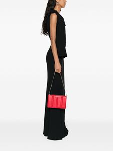 Alexander McQueen panelled leather shoulder bag - Rood