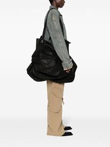 Discord Yohji Yamamoto leather tote bag - Zwart