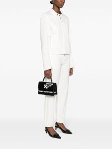 Off-White Jitney 1.4 leather tote bag - 1001 BLACK WHITE