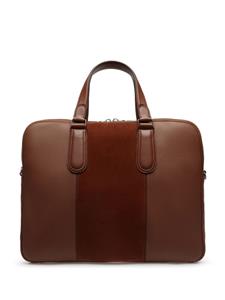 Bally Spin leather laptop bag - Bruin