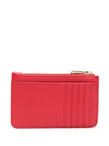 Love Moschino logo-plaque zip-up wallet - Rood