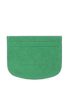 Longchamp Épure pasjeshouder met geborduurd logo - Groen