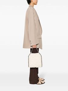 Stella McCartney Falabella frayed-detail tote bag - Beige