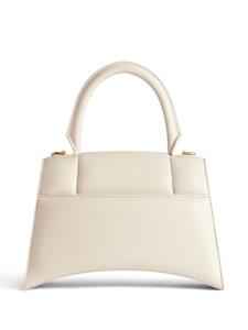 Balenciaga small Hourglass leather tote bag - Wit