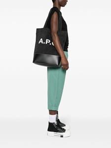 A.P.C. Axel panelled tote bag - Zwart