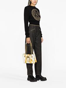 Versace Jeans Couture Schoudertas met barokprint - Wit