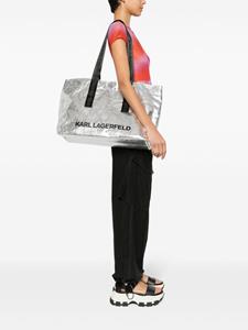 Karl Lagerfeld K/Essential mesh shopper - Zilver