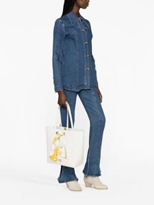 Versace Jeans Couture Shopper met barokprint - Wit