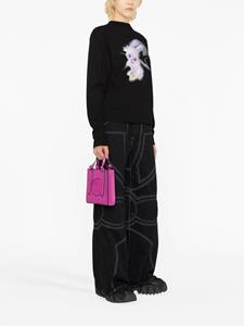 Versace Jeans Couture Shopper met logo-reliëf - Roze
