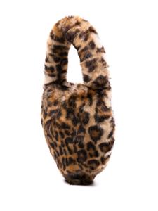Blumarine leopard-print tote bag - Bruin