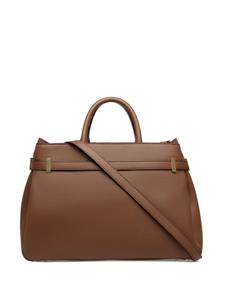 Bally Carriage Lock leather tote bag - Bruin