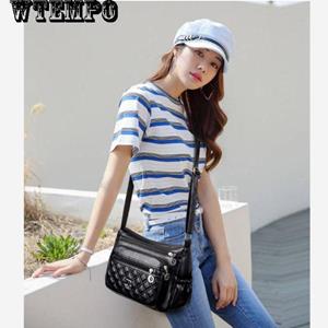 WTEMPO Merk Messenger Bag met één schouder Trend Bag Mode Wilde damestas Meerlaags zacht leer