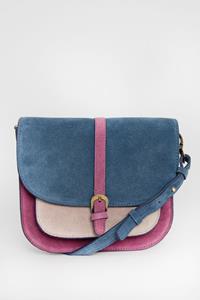 Sissy-Boy Blauwe Suède Colourblock Tas