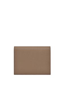 Saint Laurent Portemonnee met logoplakkaat - Beige