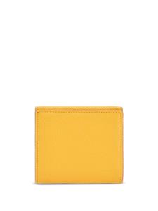 Hogan logo-embossed leather bi-fold wallet - Geel