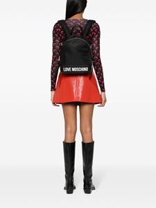 Love Moschino logo-print backpack - Zwart