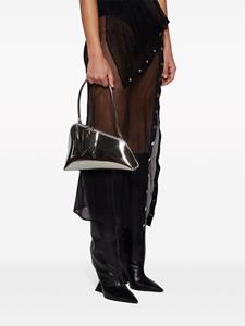 The Attico Sunrise faux-leather shoulder bag - Zilver